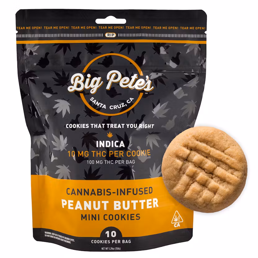 PEANUT BUTTER-Cannabis Infused Mini Cookies-Indica-Big Pete's